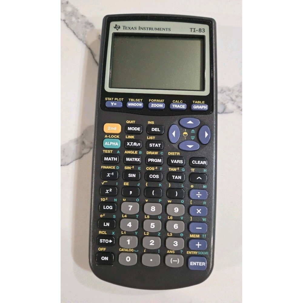 Working Texas Instruments TI-83 Plus Graphing Calculator with Cover